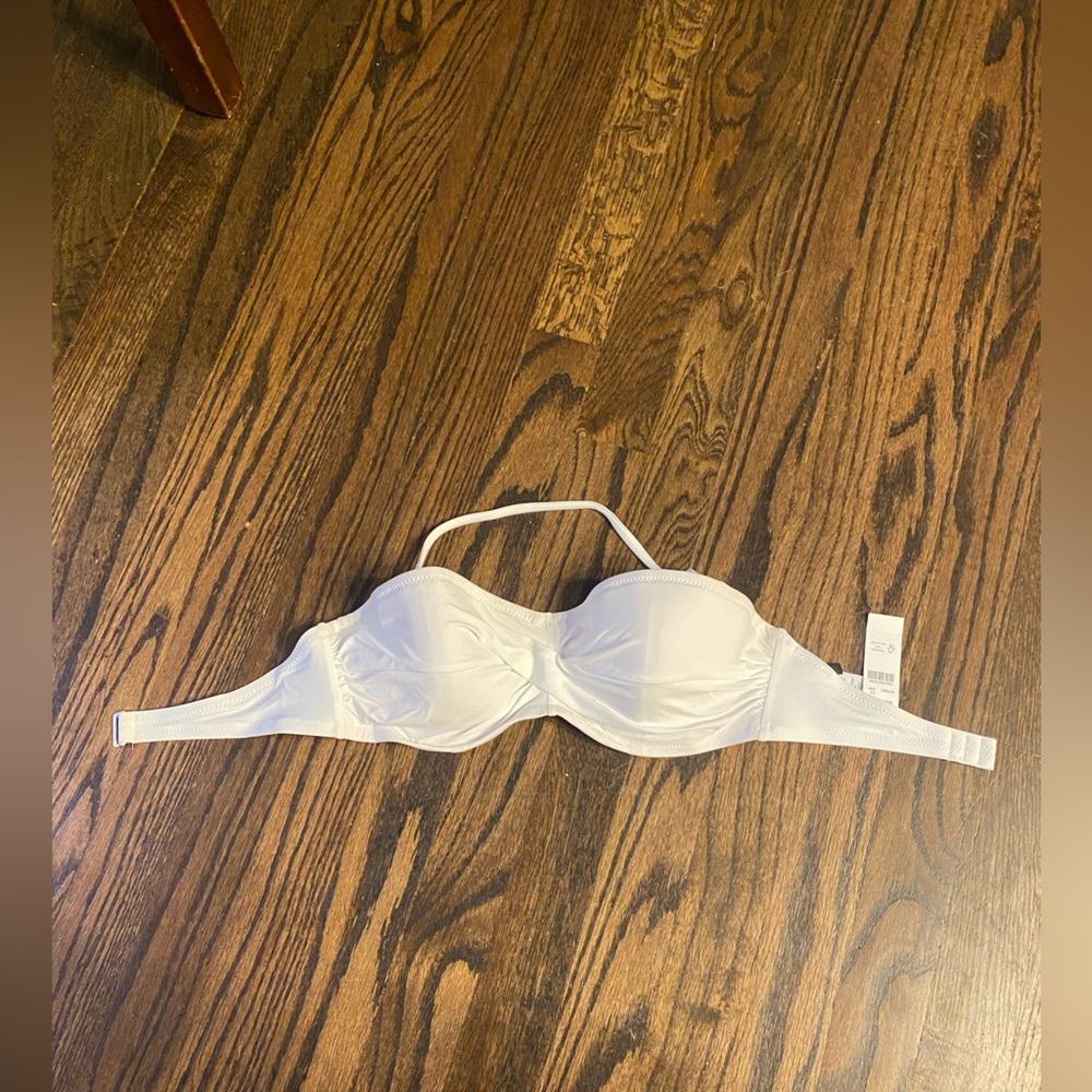 J Crew white bathing suit top